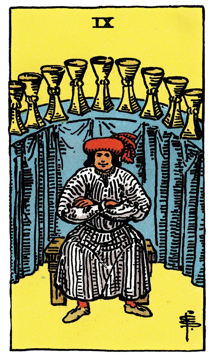 Nine of Cups Tarot Card