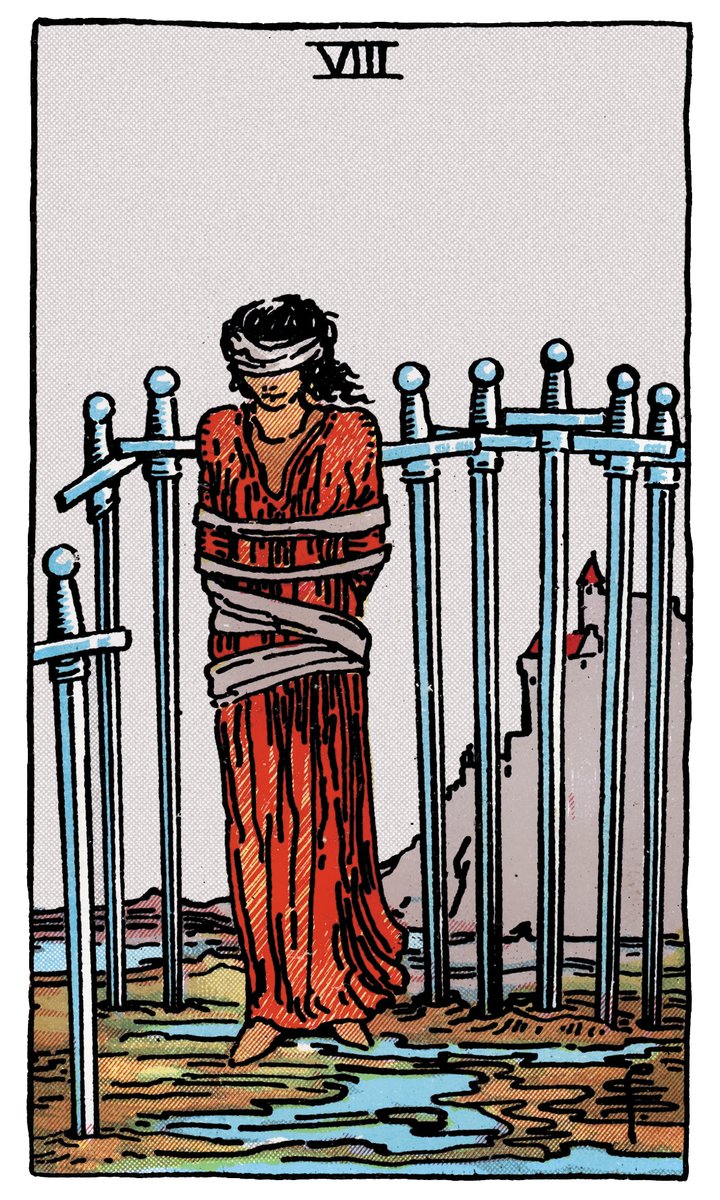 Eight of Swords Tarot Card