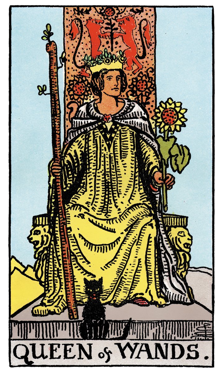 Queen of Wands Tarot Card